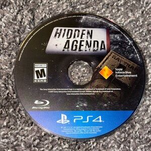 Sony PlayStation 4 Hidden Agenda Video Game Rated M For Mature Disc Only Used S.